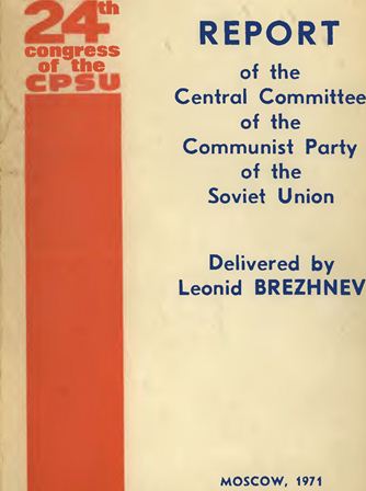 Report of Central Committee of the Communist Party of the Soviet Union